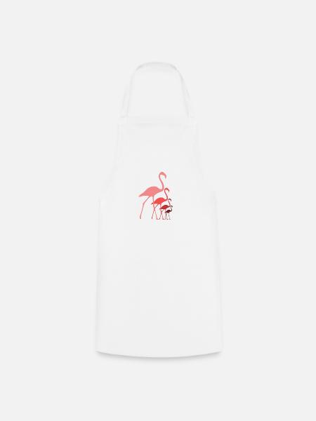 Flamingos - Kochschürze - Weiß