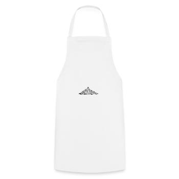 Mountains Geometric Hiking - Cooking Apron - white - Front - AI Model Male 185 dark (185cm)
