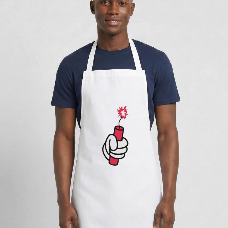 hand held tnt dynamite explode ex Cooking Apron