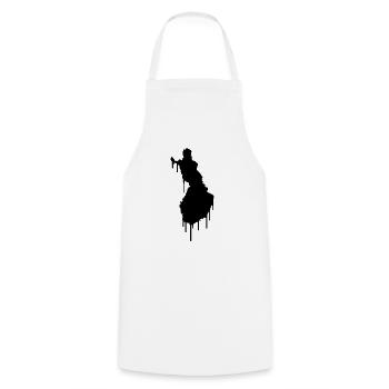 Finland Graffiti - Kochschürze - Weiß - Vorne - AI Model Male 185 dark (185cm)