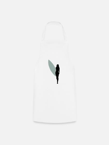 surfgirlshape1 - Kochschürze - Weiß