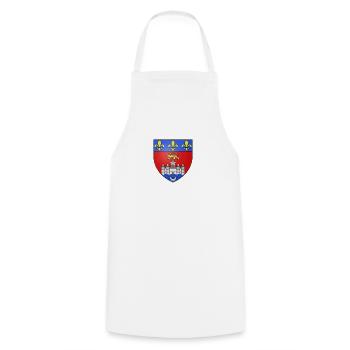 Blason Bordeaux - Tablier de cuisine - blanc - Devant - AI Model Male 185 dark (185cm)