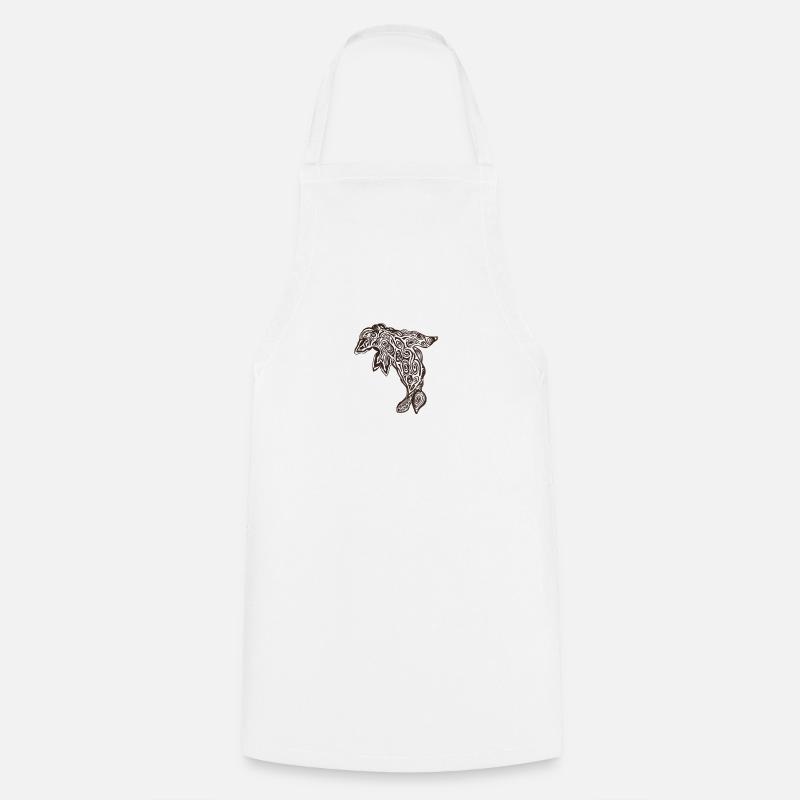 Dolphin - Cooking Apron - white