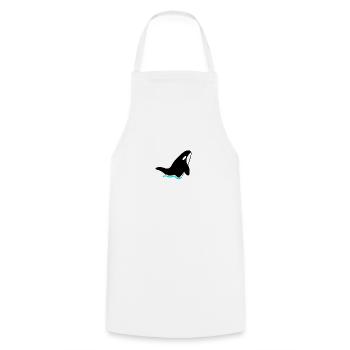 Orcinal Group | Orca | Black | v2 - Cooking Apron - white - Front - AI Model Male 185 dark (185cm)