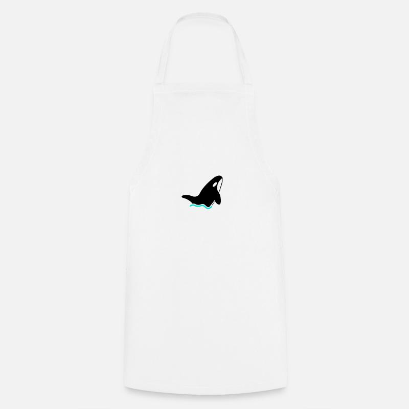 Orkinal-Group | Orca | Black | v2 - Kochschürze - Weiß