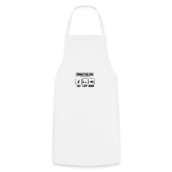 Ski Motif de ski pour les skieurs Skieurs - Tablier de cuisine - blanc - Devant - AI Model Male 185 dark (185cm)