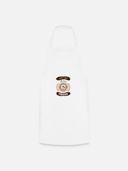 just a girl who loves coffee - Kochschürze - Weiß