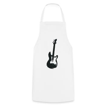 guitare électrique - Tablier de cuisine - blanc - Devant - AI Model Male 185 dark (185cm)
