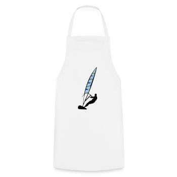 Windsurfing - Kochschürze - Weiß - Vorne - AI Model Male 185 dark (185cm)