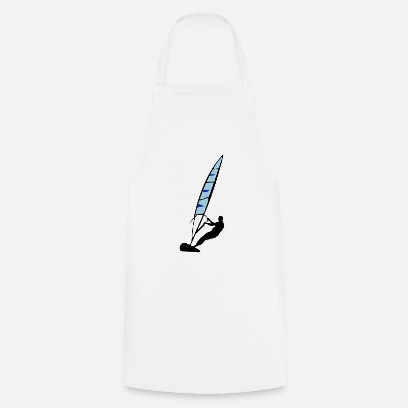 Planche à voile - Tablier de cuisine - blanc
