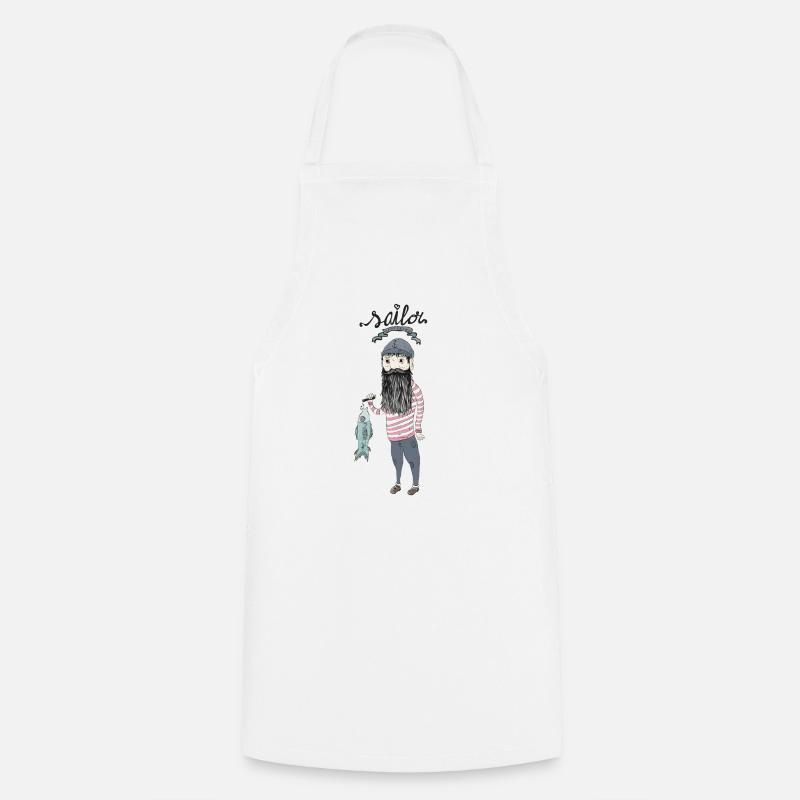 Sailor - Cooking Apron - white