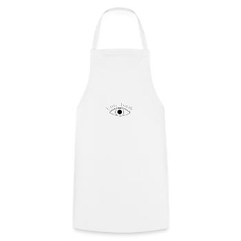Illuminati eye hipster - Cooking Apron - white - Front - AI Model Male 185 dark (185cm)