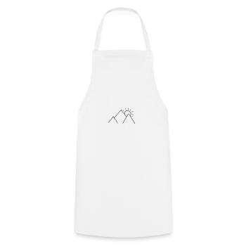 Sunrise mountains - Cooking Apron - white - Front - AI Model Male 185 dark (185cm)