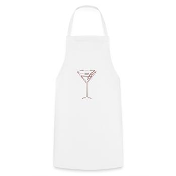 Olive Martini - Cooking Apron - white - Front - AI Model Male 185 dark (185cm)