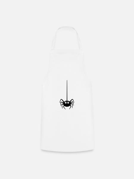 Spinne - Spider - Kochschürze - Weiß
