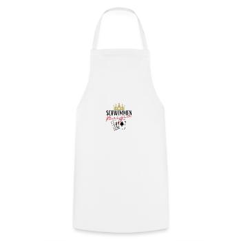 Reine de la natation - Tablier de cuisine - blanc - Devant - AI Model Male 185 dark (185cm)