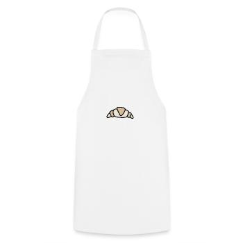 croissant liebe essen lecker Frankreich - Kochschürze - Weiß - Vorne - AI Model Male 185 dark (185cm)
