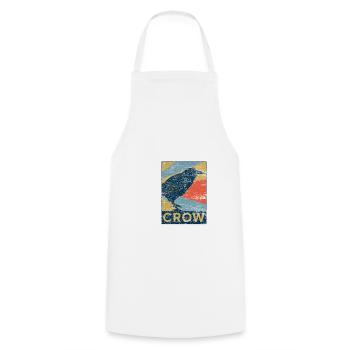 Raven crow bird animal gift pet vintage - Cooking Apron - white - Front - AI Model Male 185 dark (185cm)
