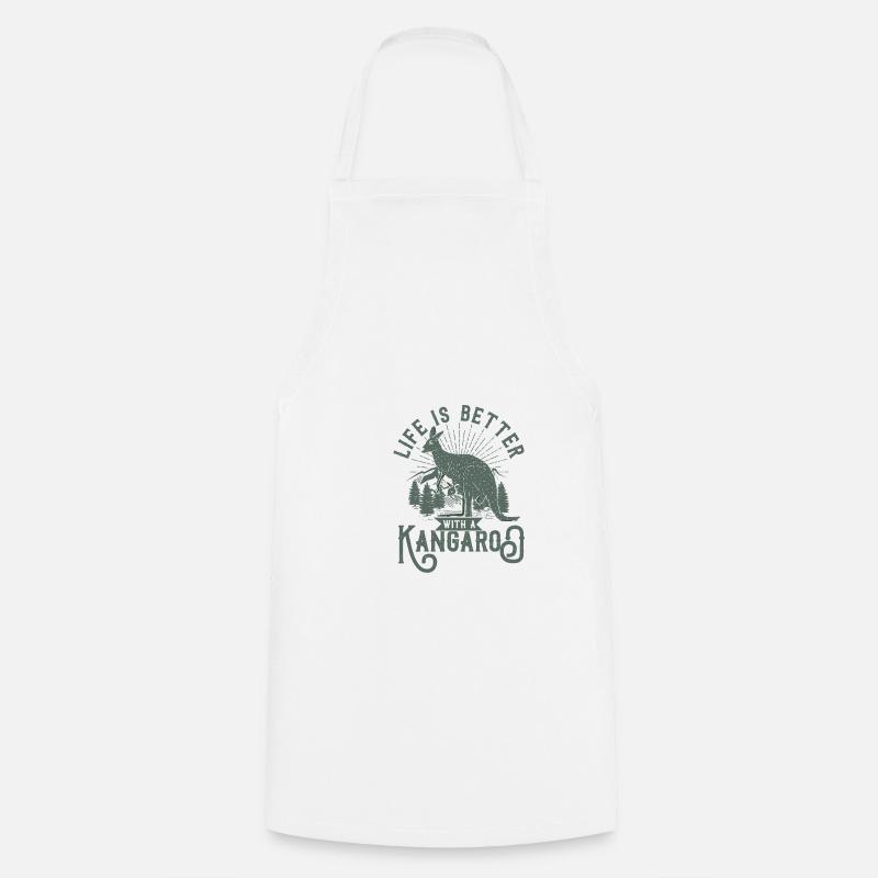 kangourou - Tablier de cuisine - blanc