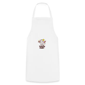 Dentist Dental Assistant Tooth Fairy I Gift - Cooking Apron - white - Front - AI Model Male 185 dark (185cm)