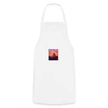 Guatemala drapeau guatémaltèque ADN I cadeau - Tablier de cuisine - blanc - Devant - AI Model Male 185 dark (185cm)