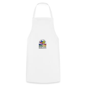 Haiti Haitian Jamaica Combination I Gift - Cooking Apron - white - Front - AI Model Male 185 dark (185cm)