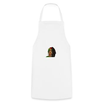 Ghana Ghanaian Flag Woman Princess I Gift - Cooking Apron - white - Front - AI Model Male 185 dark (185cm)