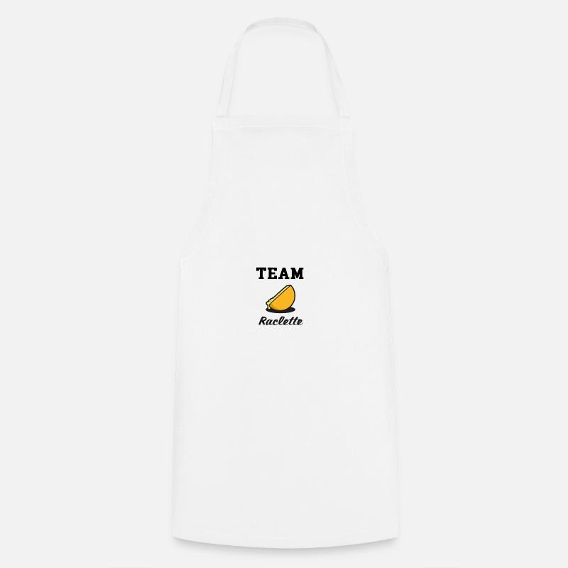 Team raclette - Tablier de cuisine - blanc