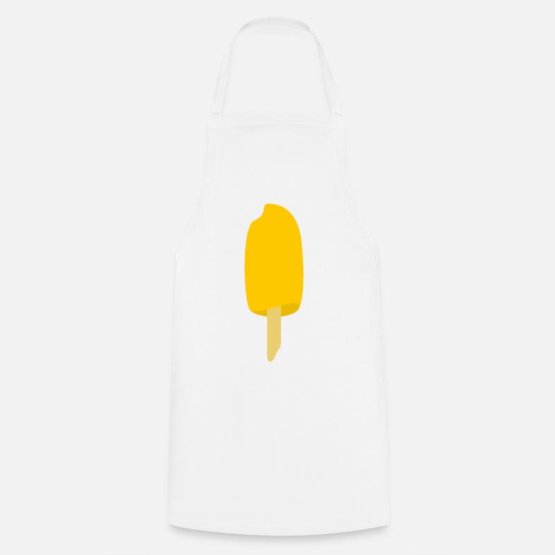 Mango Eis am Stiel - Kochschürze - Weiß