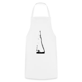 Sailing Boat - Cooking Apron - white - Front - AI Model Male 185 dark (185cm)