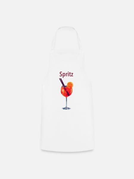 Spritz Glas Illustration - Kochschürze - Weiß