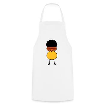 Funky Chick - Tablier de cuisine - blanc - Devant - AI Model Male 185 dark (185cm)