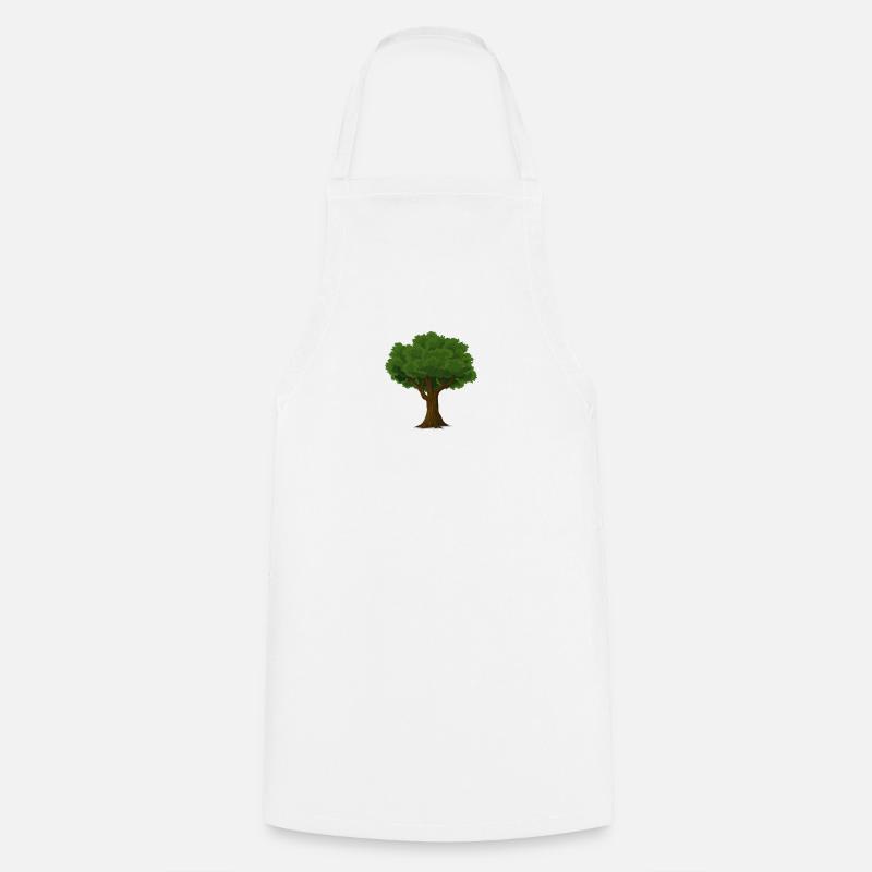 Baum - Kochschürze - Weiß