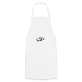 Action sur le jet ski - Tablier de cuisine - blanc - Devant - AI Model Male 185 dark (185cm)