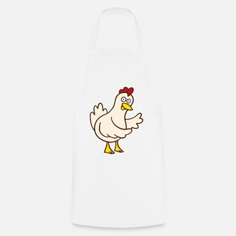 poulet - Tablier de cuisine - blanc