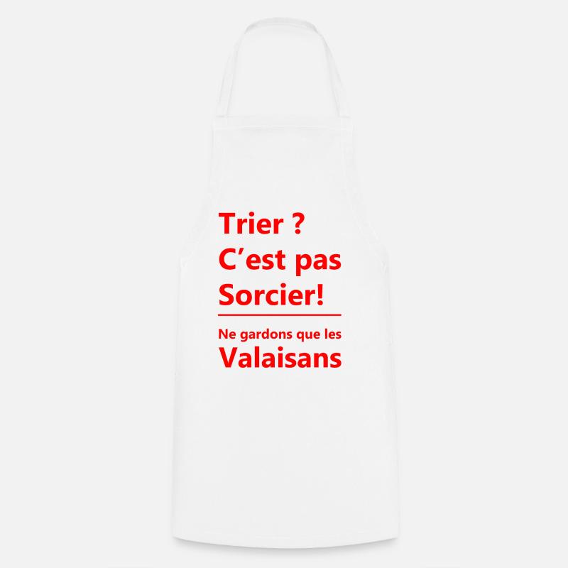 Sorting is not rocket science! Let's keep only the Valai - Cooking Apron - white
