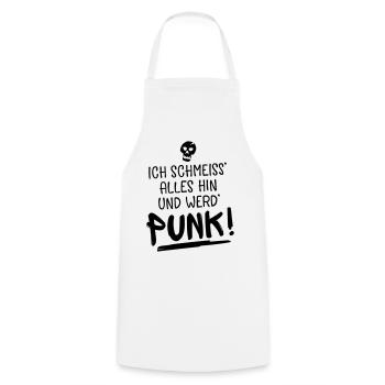 punk spruch humor - Kochschürze - Weiß - Vorne - AI Model Male 185 dark (185cm)