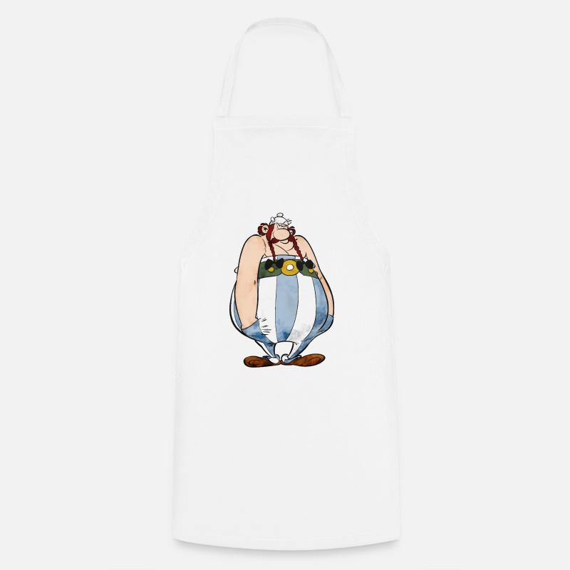Obelix Sulking - Cooking Apron - white