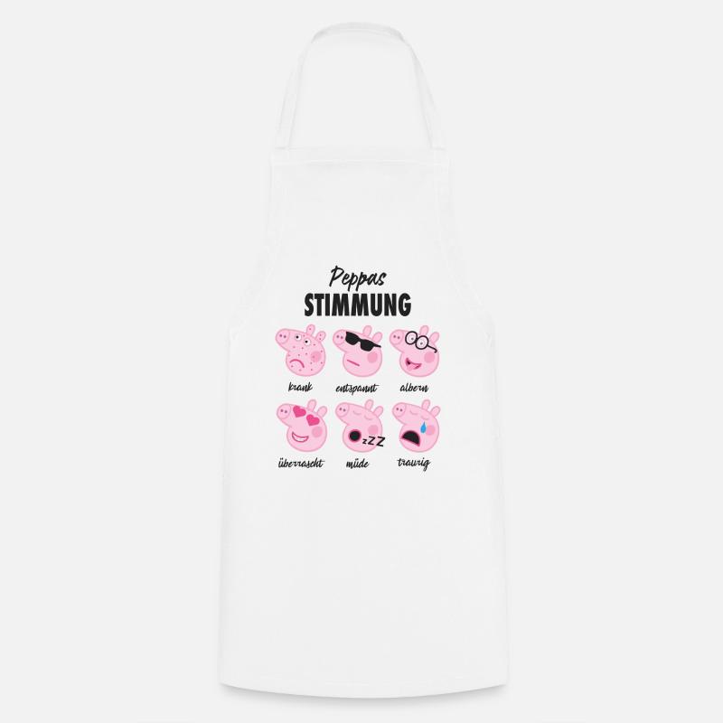 Peppa Wutz´s Mood - Kochschürze - Weiß