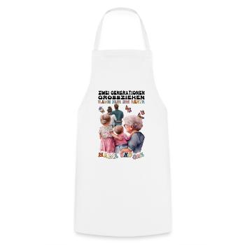 Mutter Mama Oma T-Shirt Geschenk Geburtstagsshirt - Kochschürze - Weiß - Vorne - AI Model Male 185 dark (185cm)