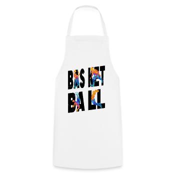 Basketball Basketballspieler Spieler Vintage Bunt - Kochschürze - Weiß - Vorne - AI Model Male 185 dark (185cm)