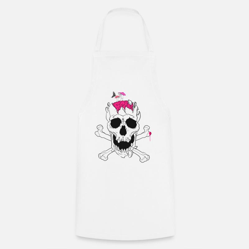 Brain Mushroom - Cooking Apron - white