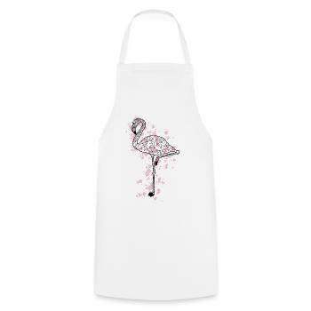 Flamingoo GeomeTRIX bunt - Kochschürze - Weiß - Vorne - AI Model Male 185 dark (185cm)