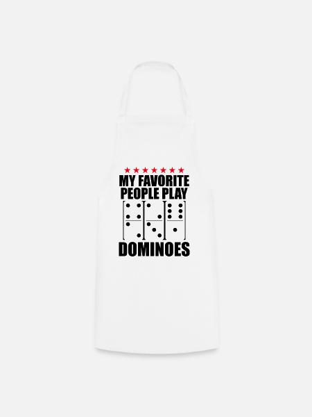 Domino Design - Kochschürze - Weiß