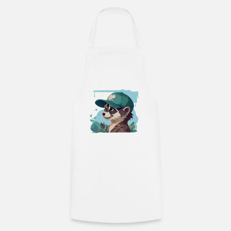 Cool Racoon - Tablier de cuisine - blanc