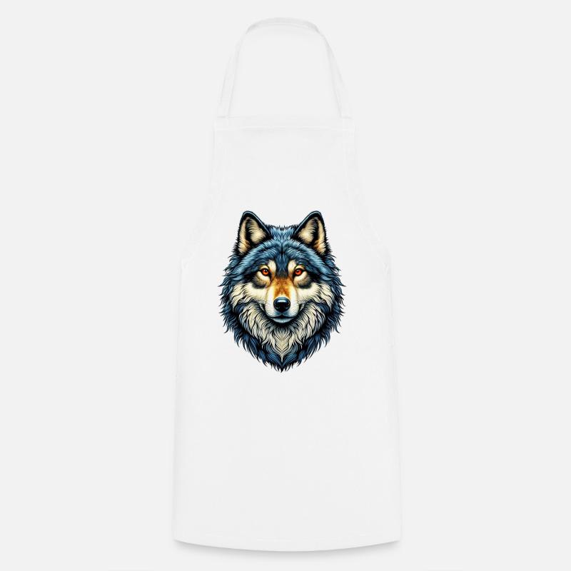 Wolf - Kochschürze - Weiß
