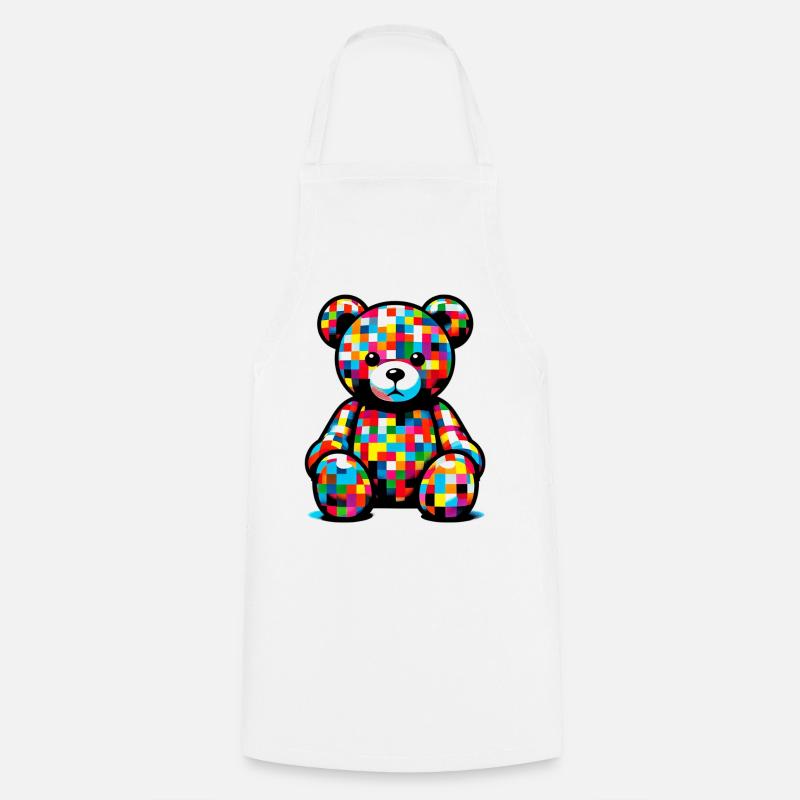 Teddy bear - Cooking Apron - white