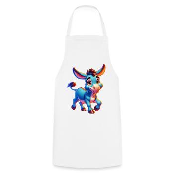 Donkey Mule - Cooking Apron - white - Front - AI Model Male 185 dark (185cm)