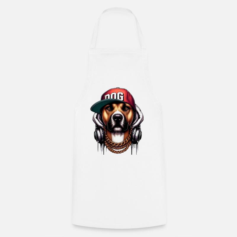 Hund - Kochschürze - Weiß