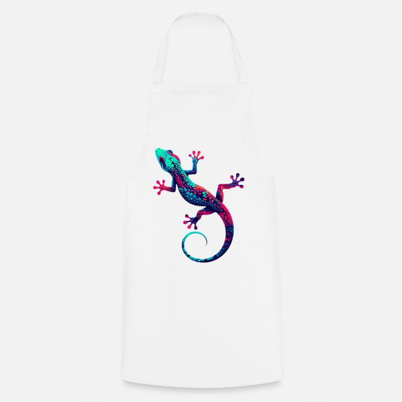 Gecko - Tablier de cuisine - blanc